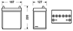 Käivitusaku EXIDE EB356