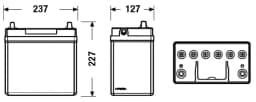 Käivitusaku EXIDE EB457