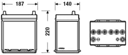 Käivitusaku EXIDE EB356A