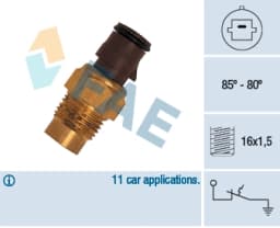 Temperatuurilülitus, radiaatorivent. FAE 36160