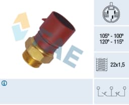 Temperatuurilülitus, radiaatorivent. FAE 38040