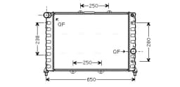 Radiaator, mootorijahutus AVA Clever Choice ALA2091