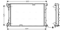 Radiaator, mootorijahutus AVA Clever Choice RT2313