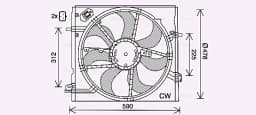 Ventilaator, mootorijahutus AVA Clever Choice DN7535