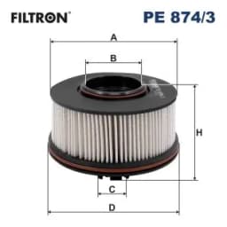 Kütusefilter FILTRON PE 874/3