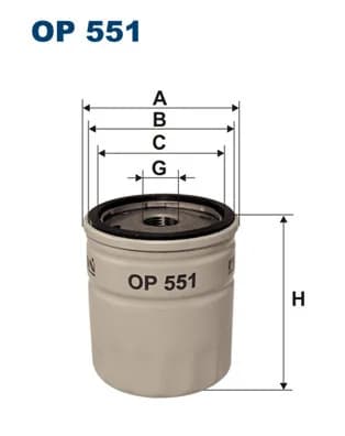 Õlifilter FILTRON OP 551