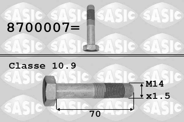 Rihmarattakruvi SASIC 8700007