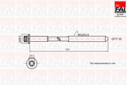 Klapikaanekruvikomplekt FAI AutoParts B896