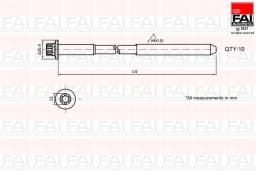 Klapikaanekruvikomplekt FAI AutoParts B292