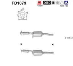 Tahma-/partikelfilter, väljalaskesüst. AS FD1079