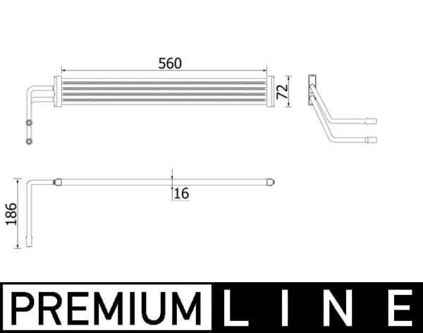 Õliradiaator, roolimine MAHLE CLC 93 000P