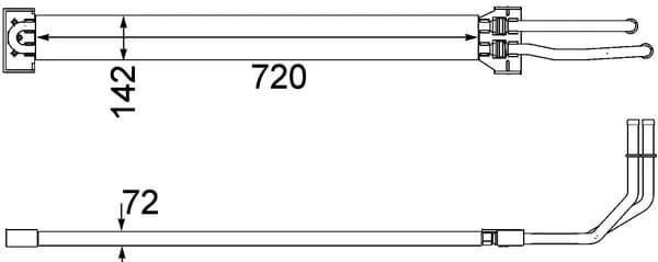 Õliradiaator, roolimine MAHLE CLC 109 000P