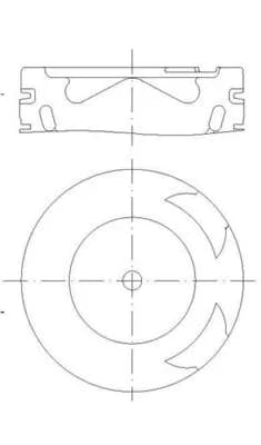 Kolvid MAHLE 001 PI 00186 000
