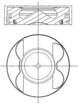 Kolvid MAHLE 001 PI 00107 000