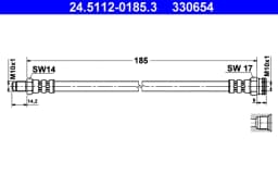 Pidurivoolik ATE 24.5112-0185.3