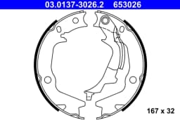 Piduriklotside komplekt, seisupidur ATE 03.0137-3026.2