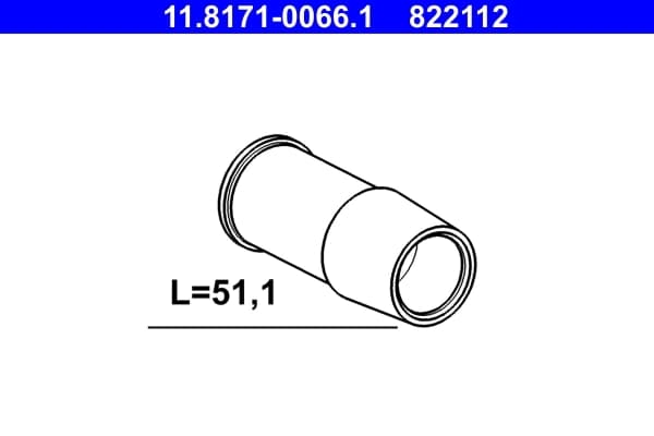 Juhthülss, pidurisadul ATE 11.8171-0066.1