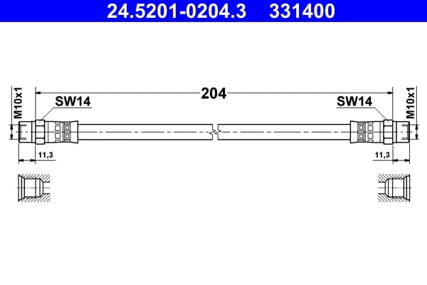 Pidurivoolik ATE 24.5201-0204.3
