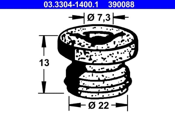 Kork, pidurivedelikuanum ATE 03.3304-1400.1