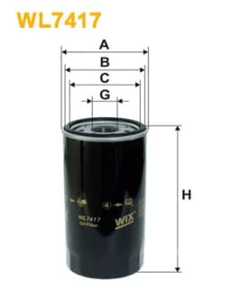 Õlifilter WIX FILTERS WL7417