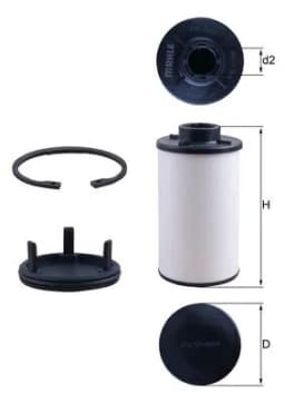 Hüdraulikafilter, automaatkäigukast KNECHT HX 286 KIT