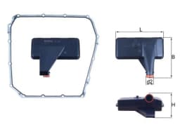 Hüdraulikafilter, automaatkäigukast KNECHT HX 185D