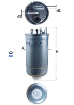Kütusefilter KNECHT KL 147D