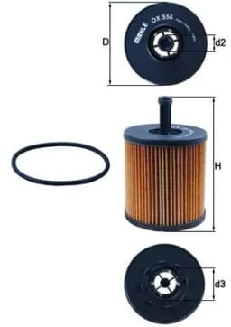Õlifilter KNECHT OX 556D