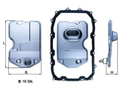 Hüdraulikafilter, automaatkäigukast KNECHT HX 160KIT