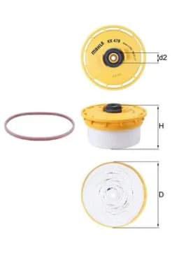 Kütusefilter KNECHT KX 479D