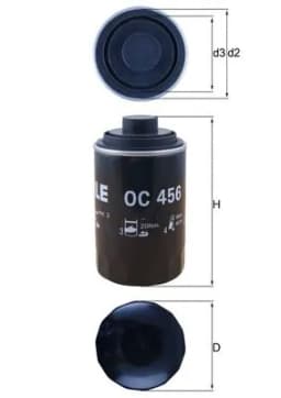 Õlifilter KNECHT OC 456
