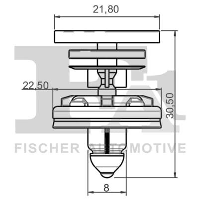 Kinnitusklippide komplekt, salongi kujundus FA1 11-40022.5