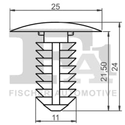 Stopper, ehis-/kaitseliist FA1 25-10004.5
