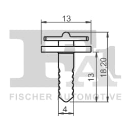 Stopper, ehis-/kaitseliist FA1 13-40030.5