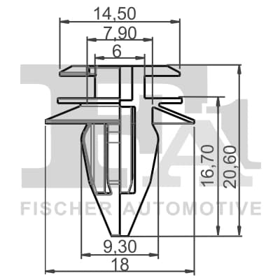 Stopper, ehis-/kaitseliist FA1 10-40011.5
