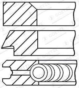 Kolvirõngakomplekt GOETZE ENGINE 08-437000-00