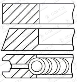 Kolvirõngakomplekt GOETZE ENGINE 08-114900-00