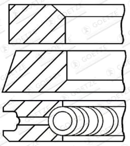 Kolvirõngakomplekt GOETZE ENGINE 08-104100-00