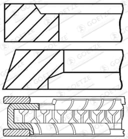 Kolvirõngakomplekt GOETZE ENGINE 08-786800-00
