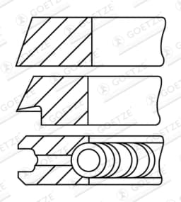 Kolvirõngakomplekt GOETZE ENGINE 08-109400-30