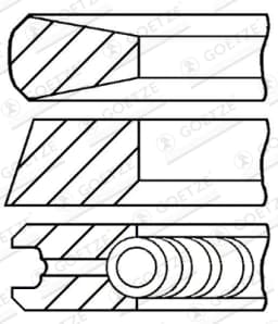 Kolvirõngakomplekt GOETZE ENGINE 08-436708-00