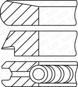 Kolvirõngakomplekt GOETZE ENGINE 08-453100-00