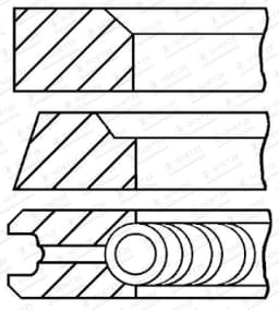 Kolvirõngakomplekt GOETZE ENGINE 08-253300-00