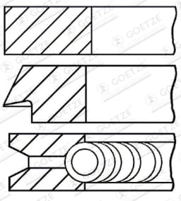 Kolvirõngakomplekt GOETZE ENGINE 08-138900-00