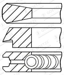 Kolvirõngakomplekt GOETZE ENGINE 08-433600-00