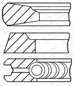 Kolvirõngakomplekt GOETZE ENGINE 08-437600-00