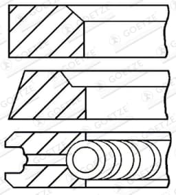 Kolvirõngakomplekt GOETZE ENGINE 08-182700-00