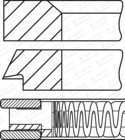 Kolvirõngakomplekt GOETZE ENGINE 08-424500-00