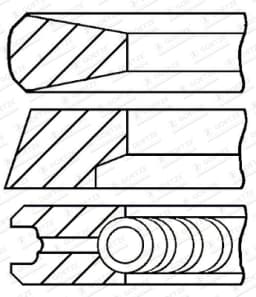 Kolvirõngakomplekt GOETZE ENGINE 08-444900-00