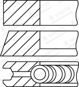 Kolvirõngakomplekt GOETZE ENGINE 08-501500-10